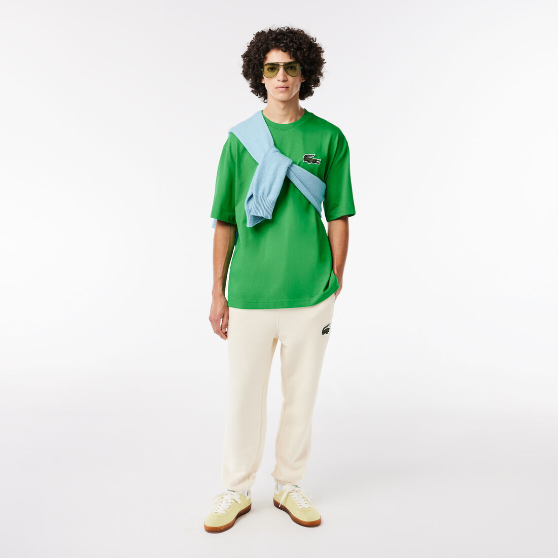 Unisex Loose Fit Large Crocodile Organic Cotton T-shirt Unisex Loose Fit Large Crocodile Organic Cotton T-shirt - TH0062-00-SIW