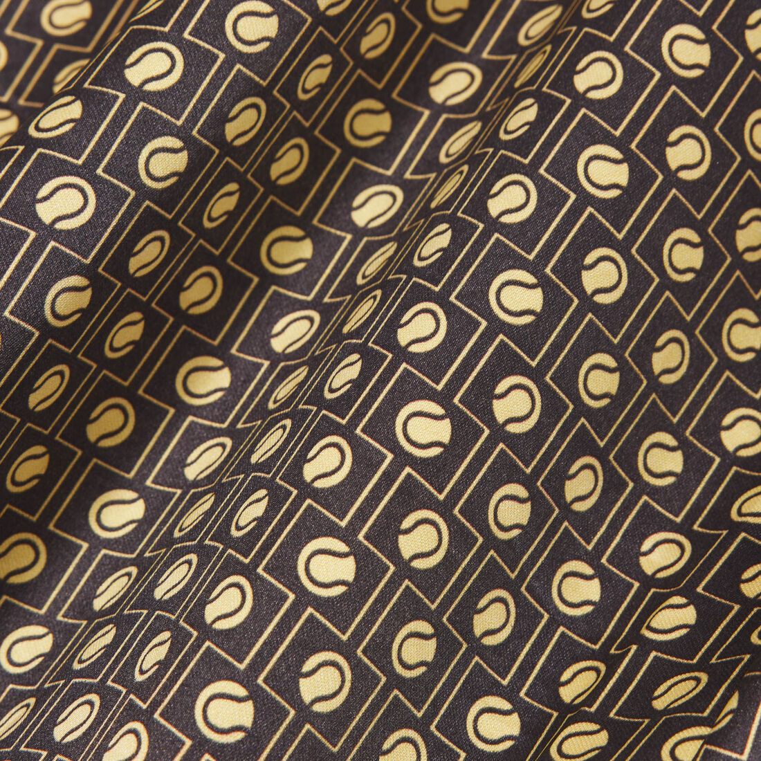 قميص ساتان مطبوع كبير الحجم Oversized Printed Satin Shirt - CF9804-00-4IZ