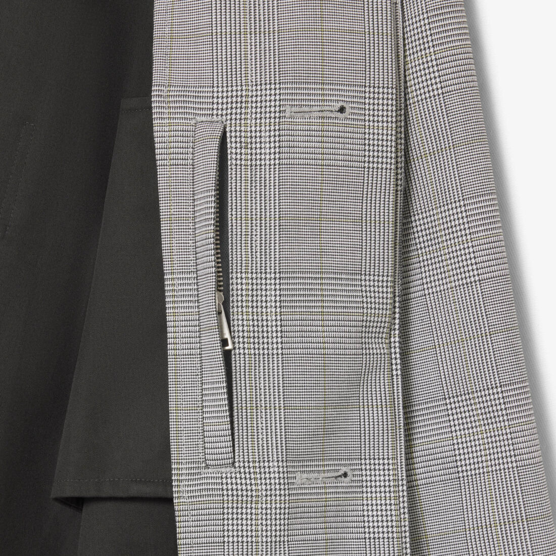 Water-Repellent Plaid Trench Coat Water-Repellent Plaid Trench Coat - BH5521-00-6PK