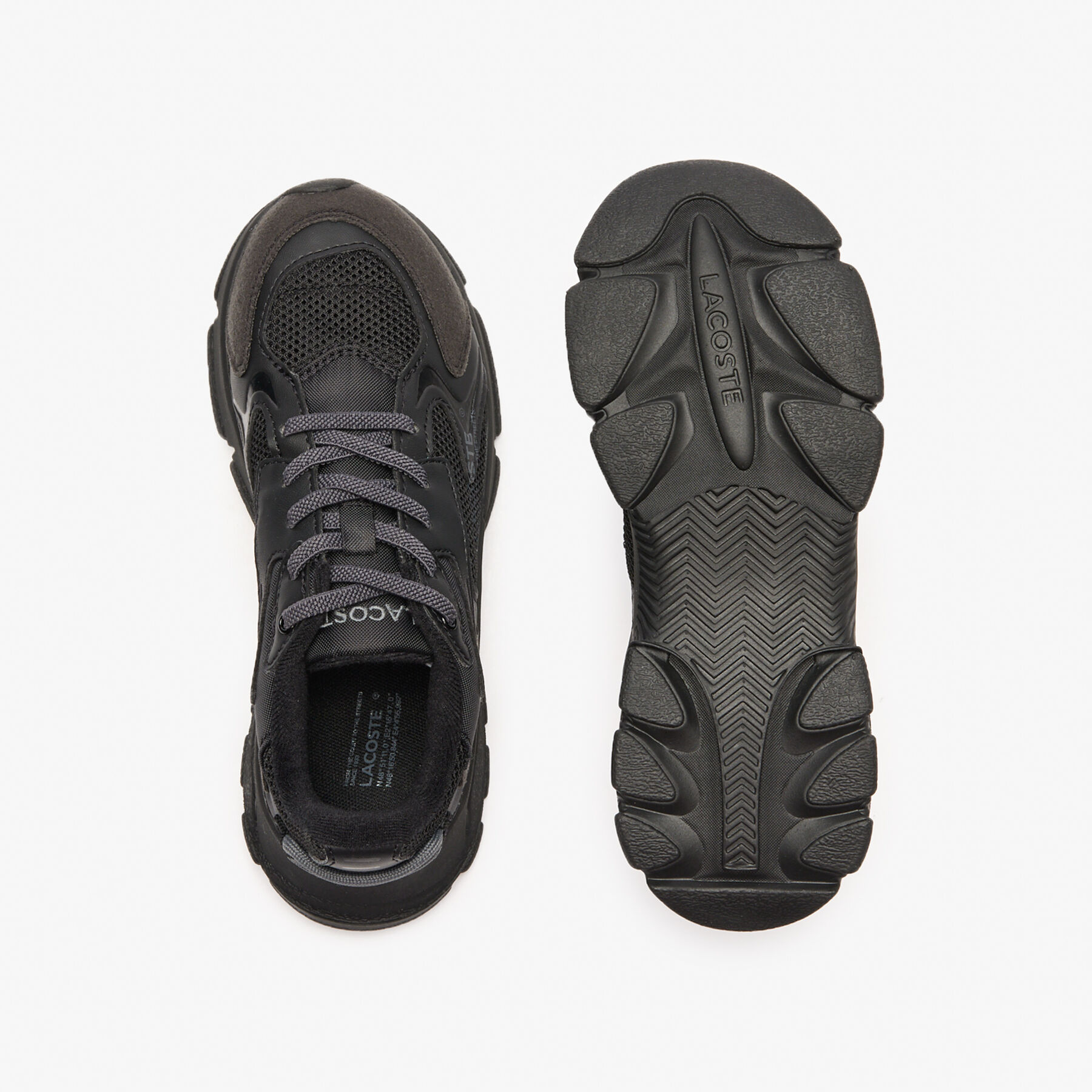 lacoste kids  l003 neo textile trainers
