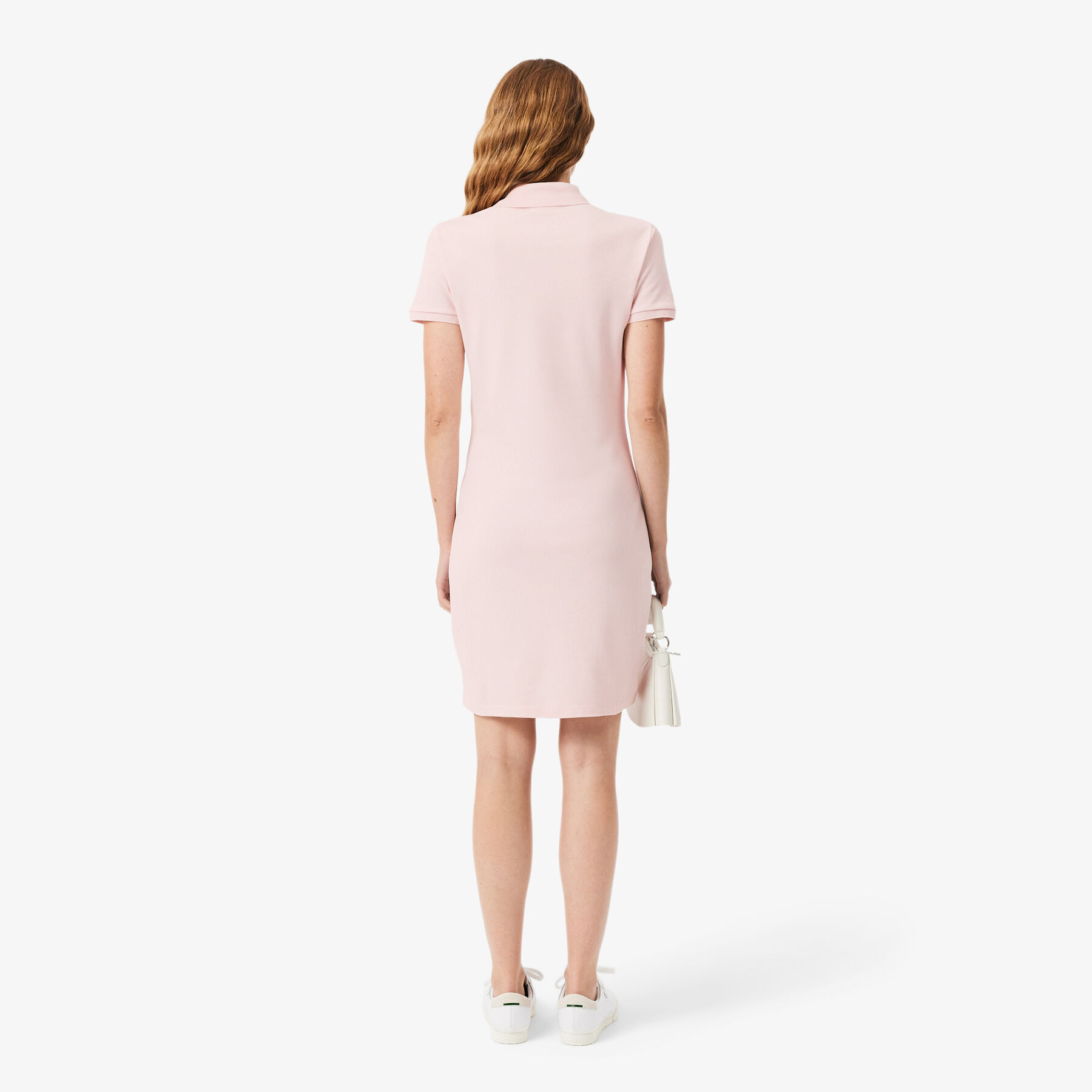 فستان بولو من قماش البيكيه المطاطي بقصة ضيقة Slim Fit Stretch Petit Pique Polo Dress - EF5473-00-ADY