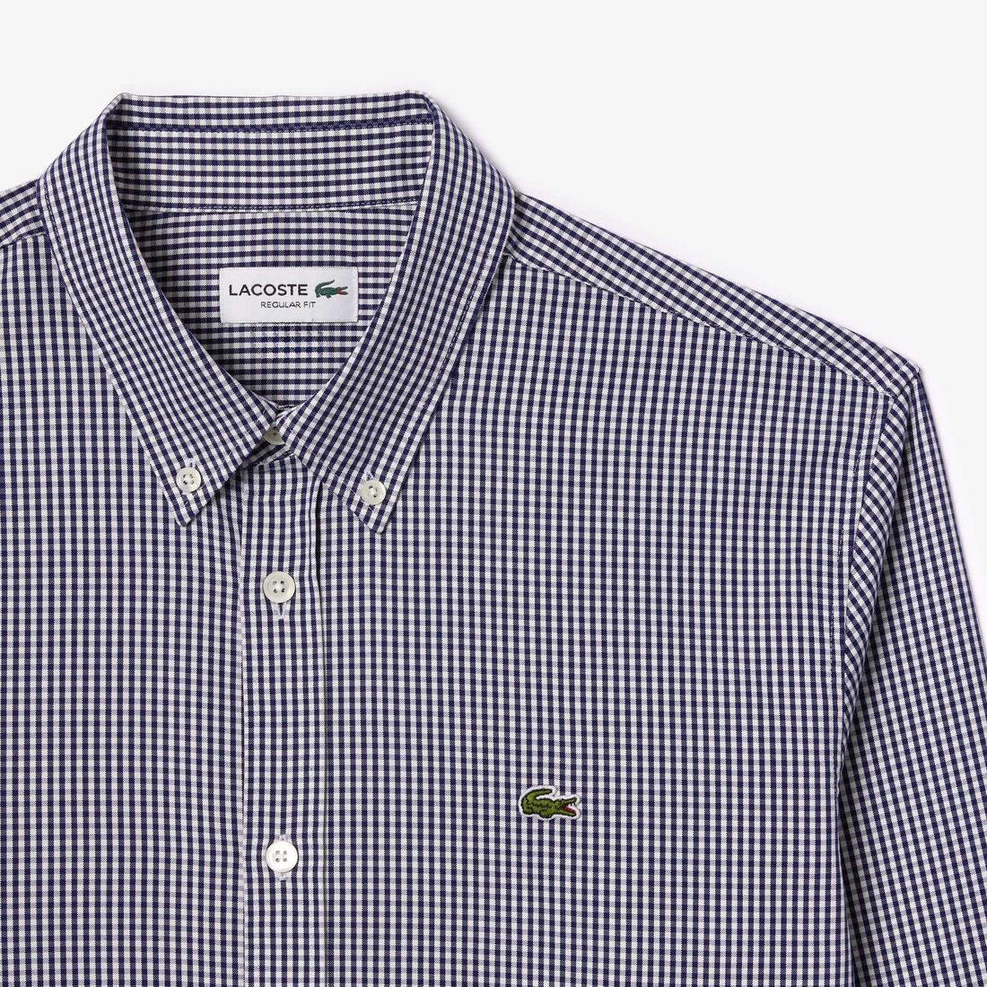قميص قطن فاخر بقصة عادية للرجال Regular Fit Checked Cotton Shirt - CH2932-00-522