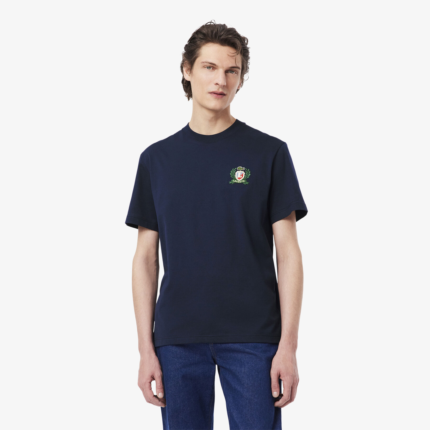 French Made Embroidered Badge T-shirt - TH0027-00-166
