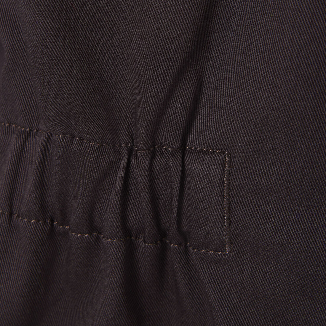 بدلة قصيرة من قماش الجبردين المطاطي بياقة بولو Polo Collar Stretch Gabardine Playsuit - EF0557-00-3LA