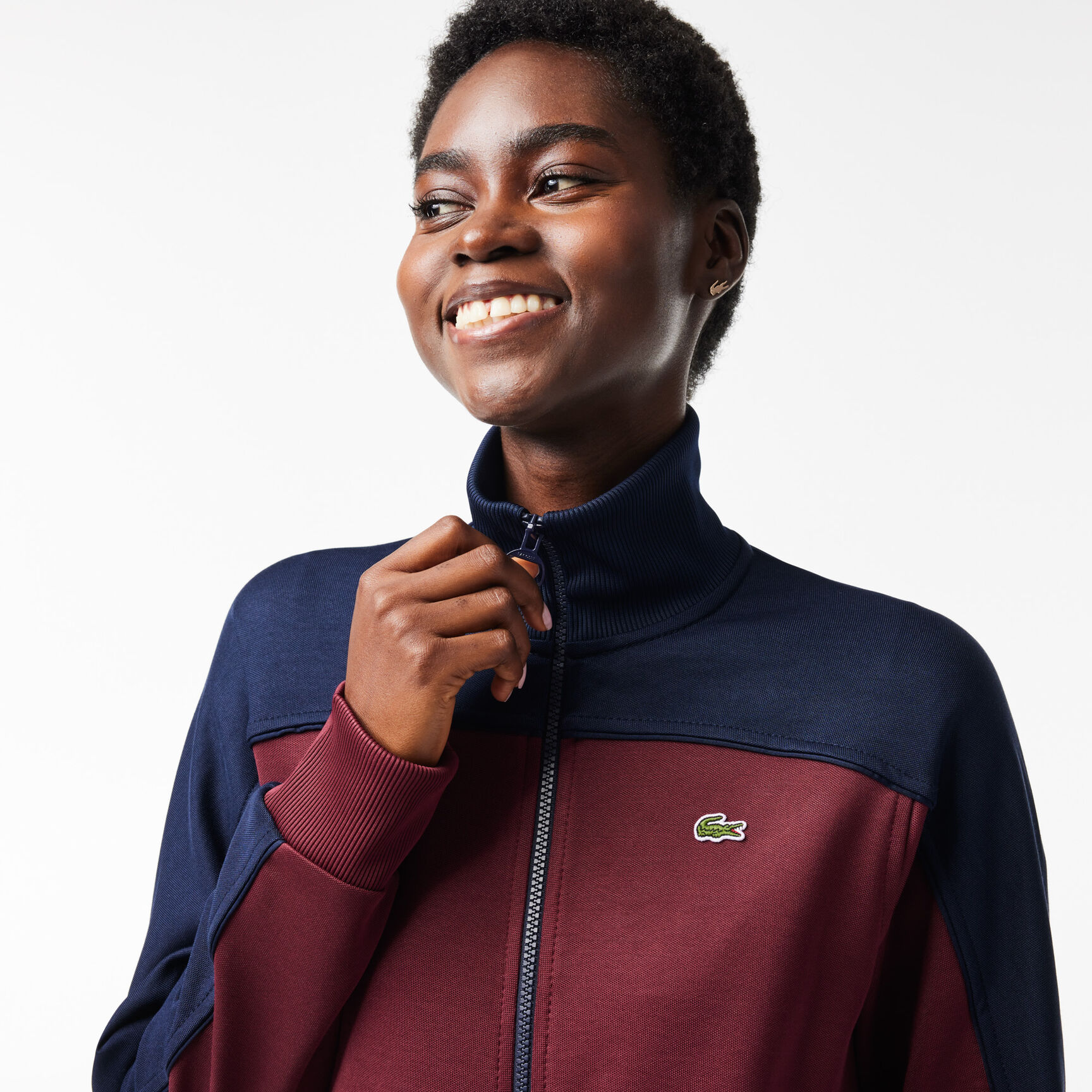 Paris Zipped Colourblock Cotton Pique Sweatshirt - SF1632-00-LGI