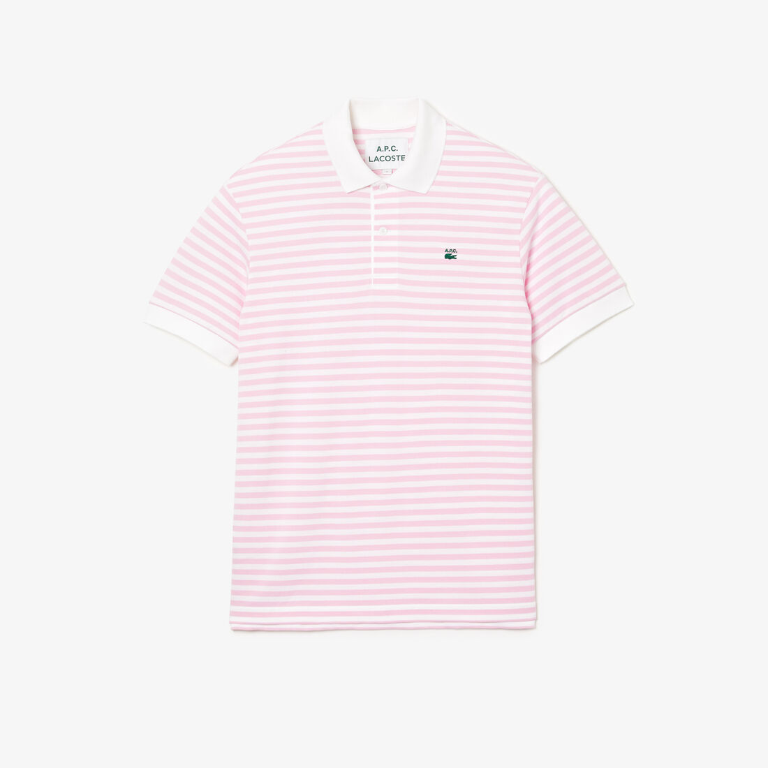 تيشيرت بولو مخطط بقصة فضفاضة للرجال مجموعة Lacoste x A.P.C. تيشيرت بولو مخطط بقصة فضفاضة للرجال مجموعة Lacoste x A.P.C.