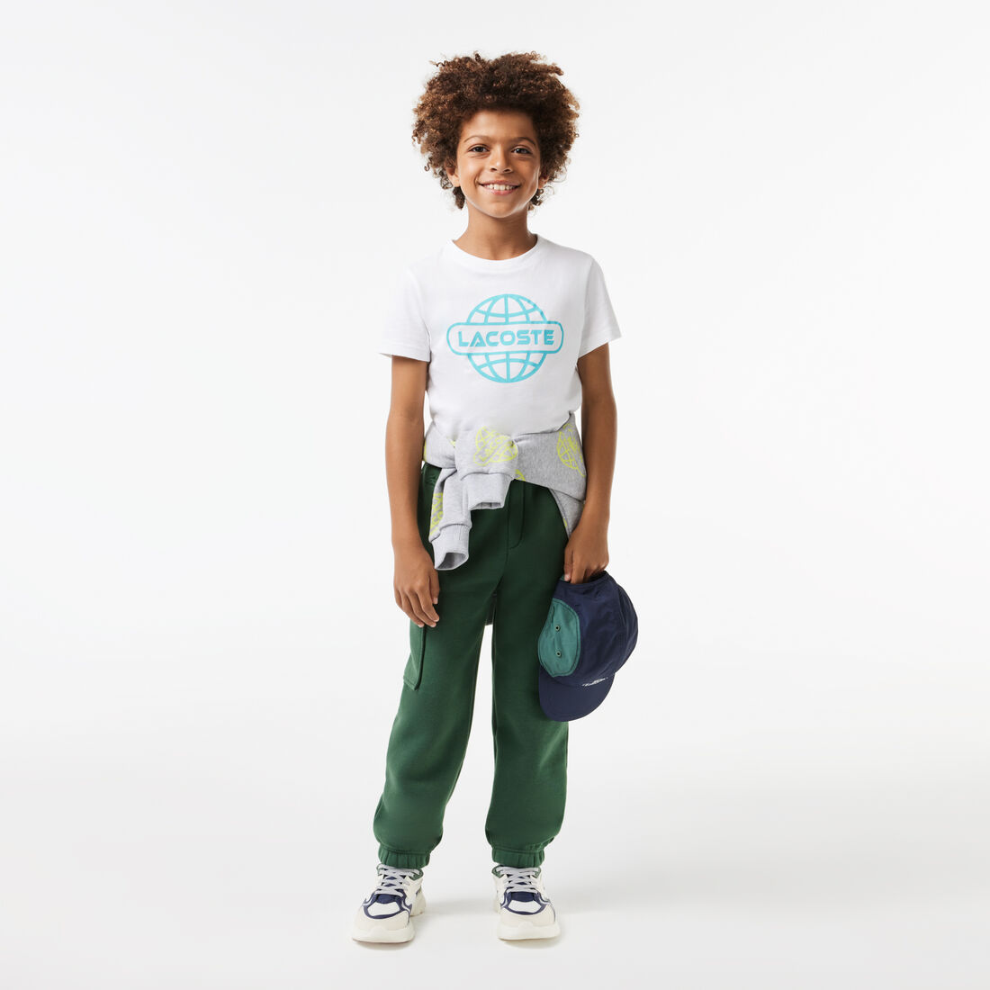 بدلة رياضية للتنس مقسمة بألوان Boys' Lacoste Organic Cotton Track Pants - XJ5308-00-SMI