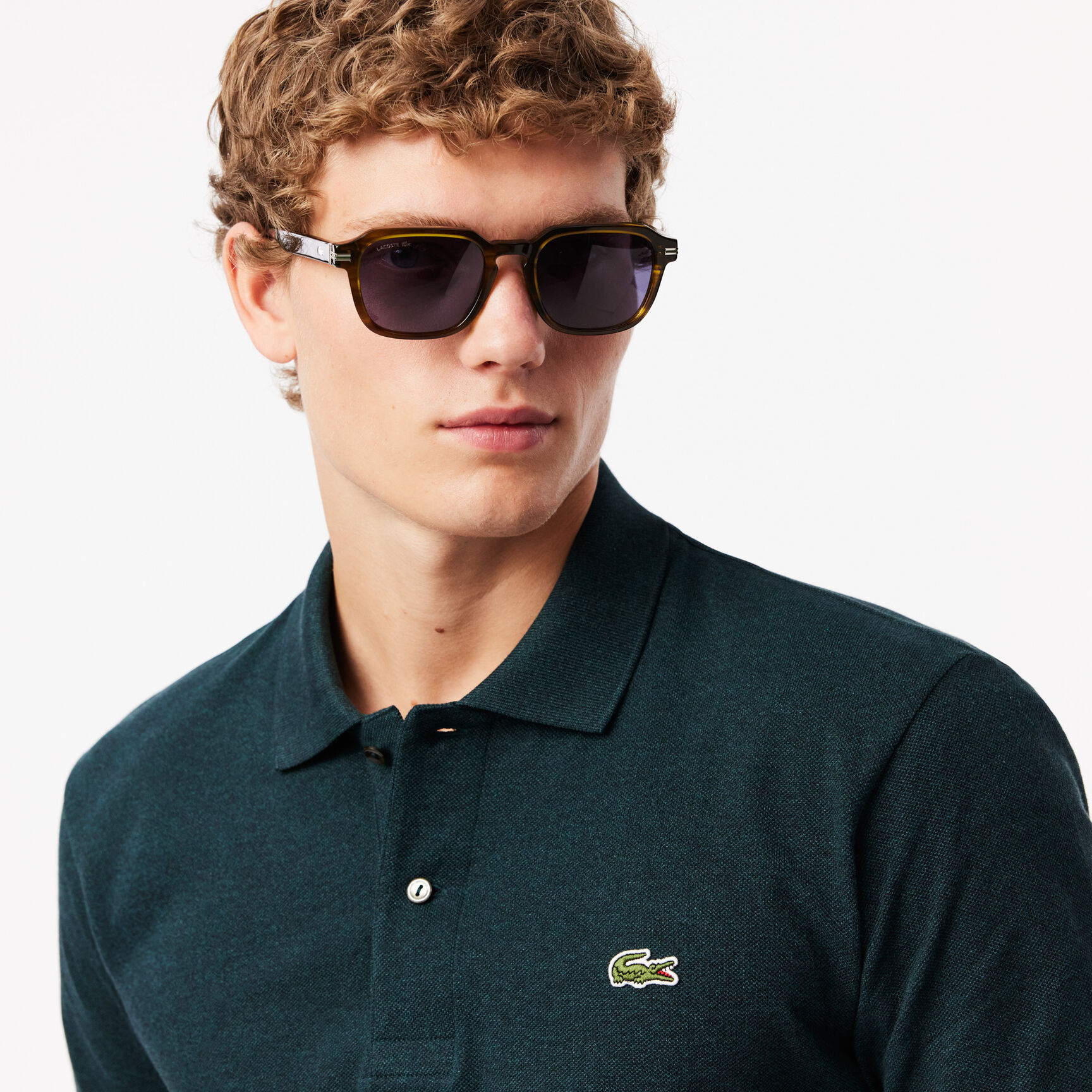 Classic Fit L.12.12 Marl Polo Shirt Original L.12.12 Heathered Petit Pique Cotton Polo Shirt - L1264-00-EL8