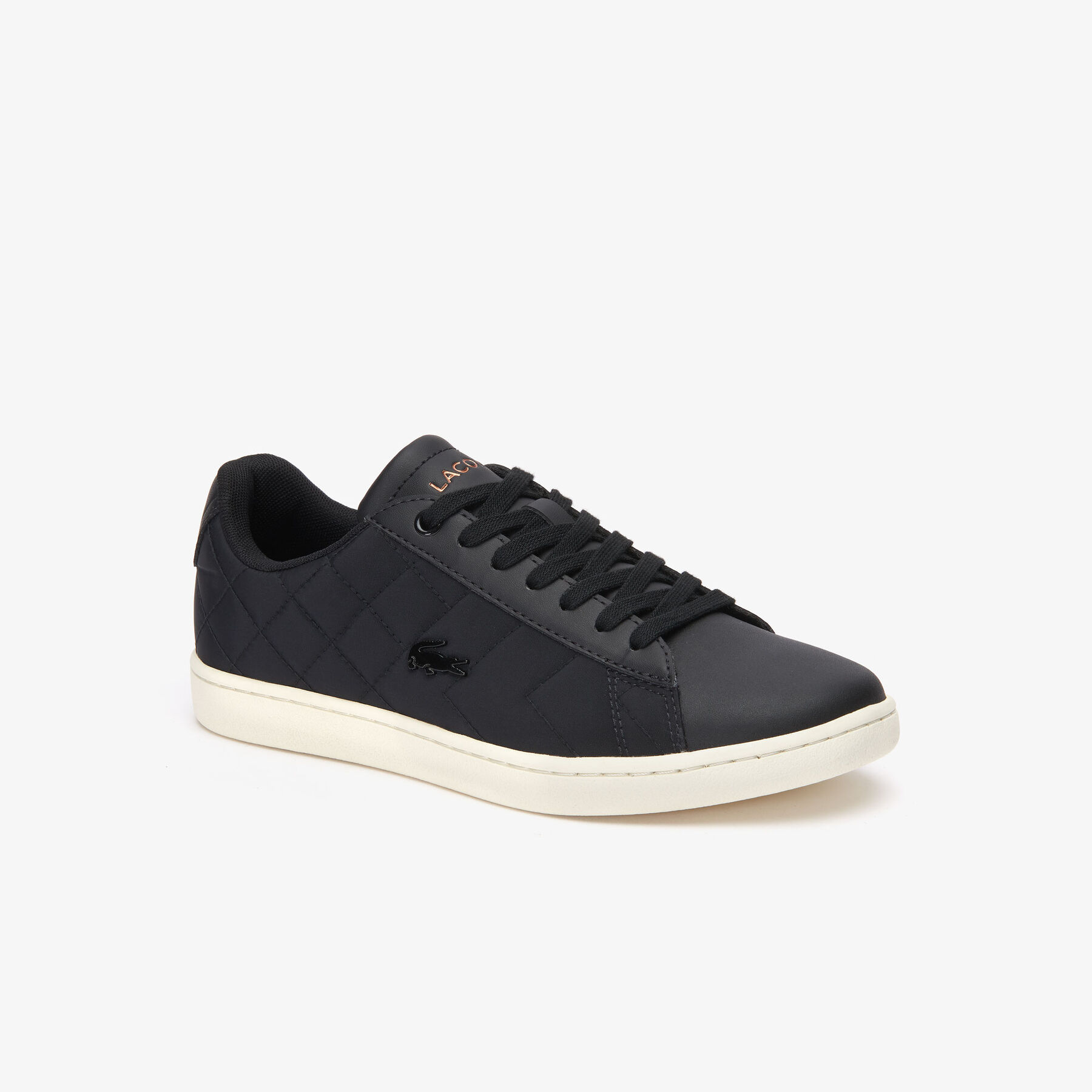lacoste women s carnaby evo textile trainers
