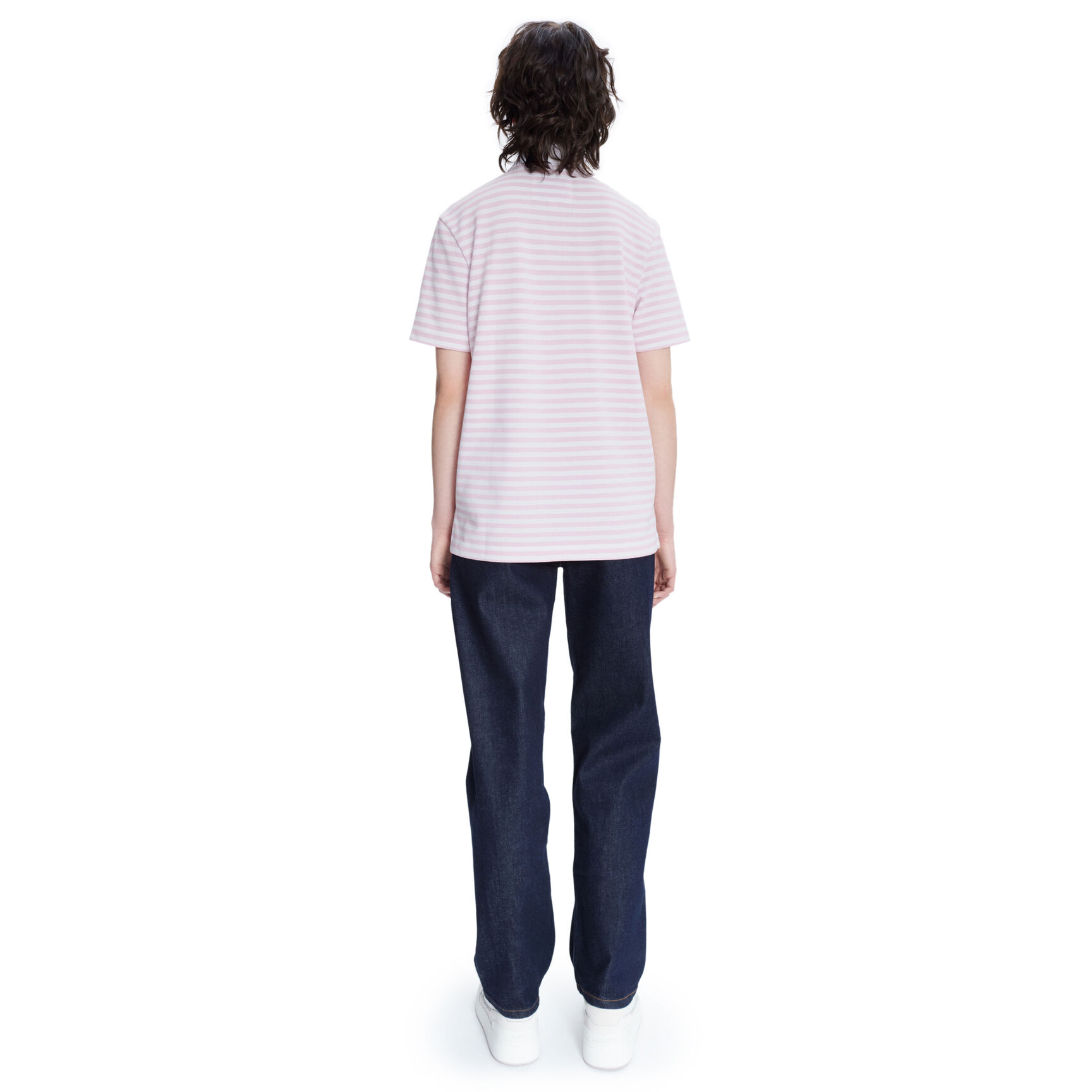 Women’s Lacoste x A.P.C. Loose Fit Striped Polo Shirt Women’s Lacoste x A.P.C. Loose Fit Striped Polo Shirt