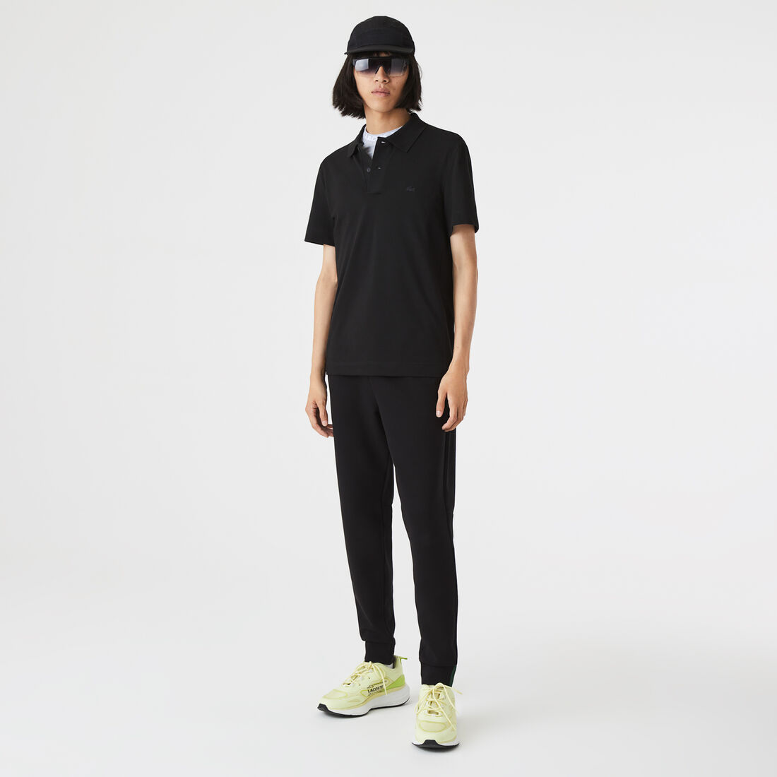 تيشيرت بولو لاكوست بيكيه قطن عضوي مطاطي بقصة ضيقة للرجال تيشيرت بولو لاكوست بيكيه قطن عضوي مطاطي بقصة ضيقة للرجال