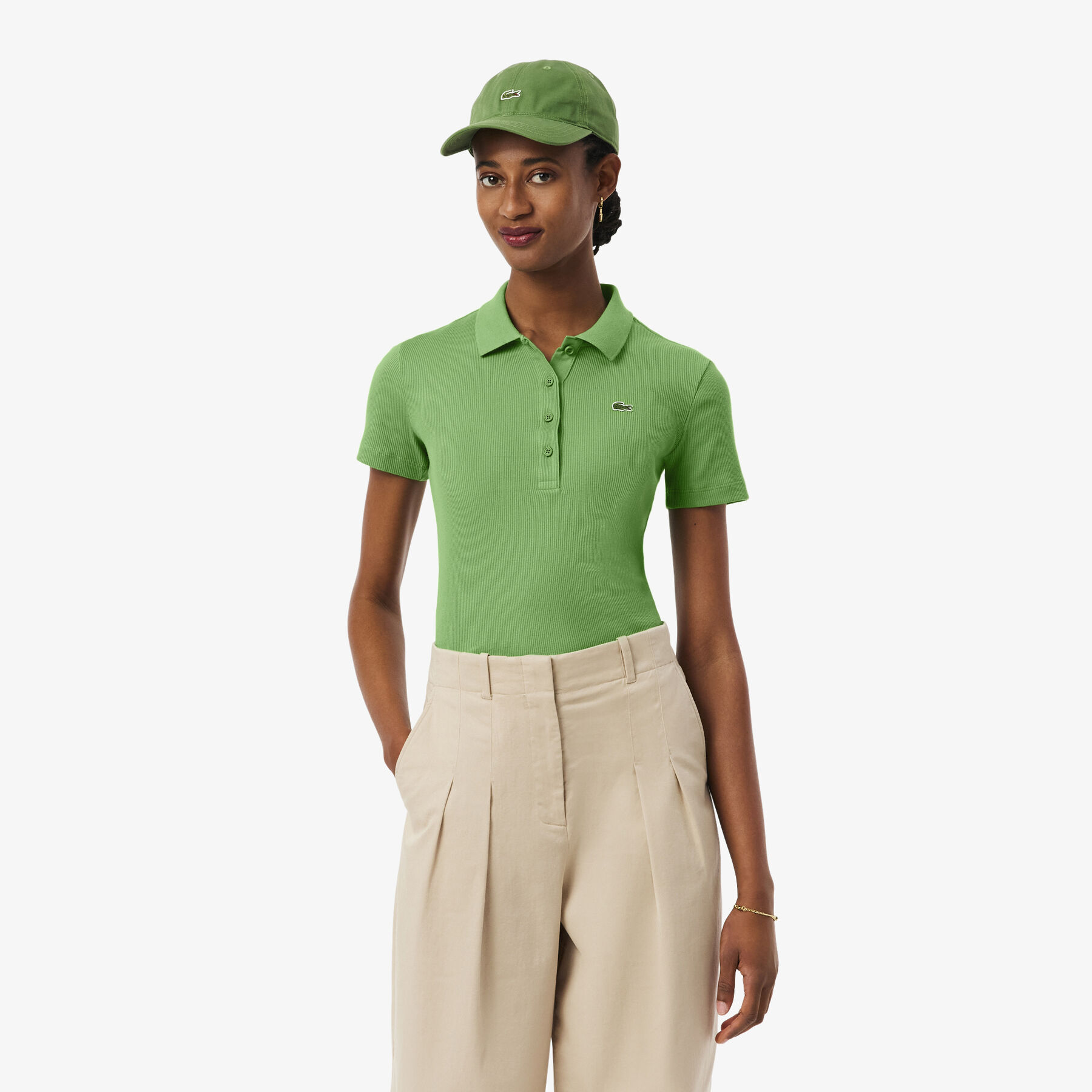 lacoste slim fit l 12 d ribbed cotton polo shirt