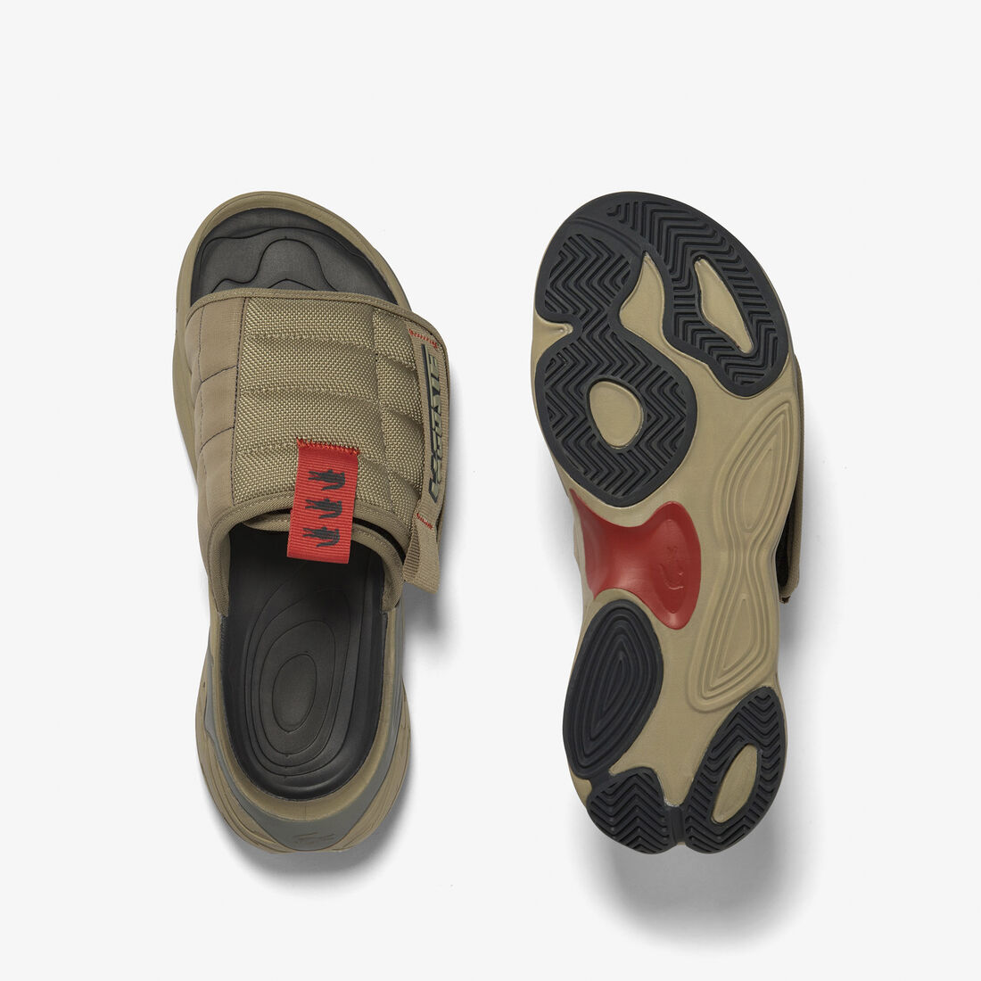 Men's Lacoste AceSlide Synthetic Slides Men's Lacoste AceSlide Synthetic Slides