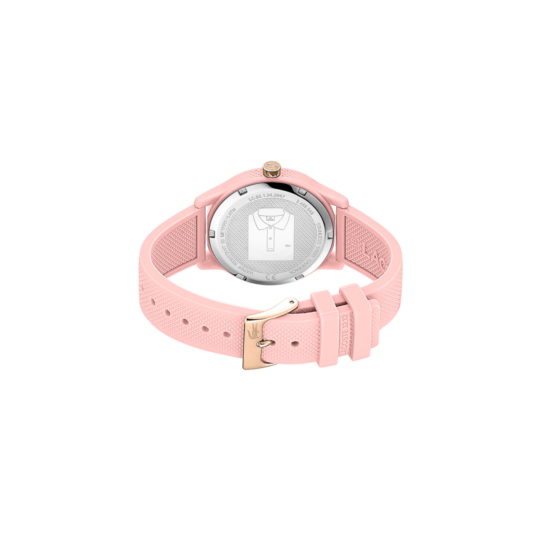 lacoste lacoste 12 12 ladies womens pink dial watch