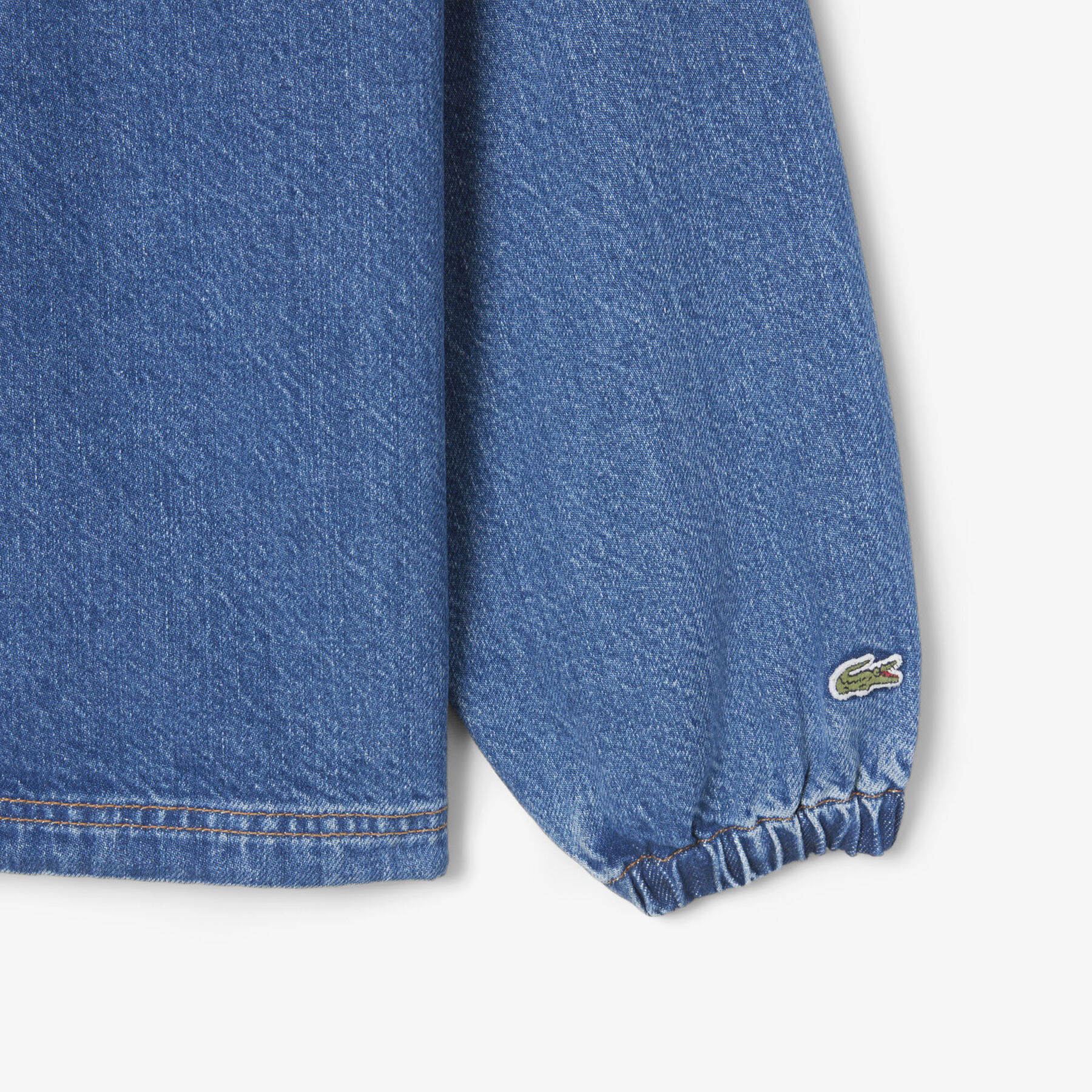 Oversized Denim Popover Jacket lacoste oversized denim popover jacket