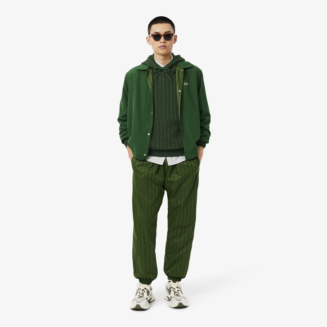 Monogram fleece hoodie Monogram fleece hoodie - SH5885-00-D1R