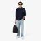 كنزة قطنية برقبة عالية وسحاب Zipped High Neck Cotton Sweater - AH1957-00-166