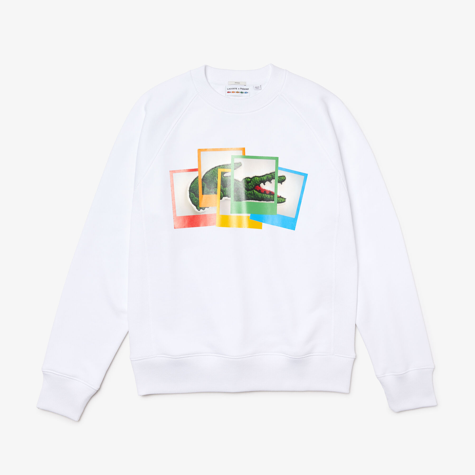 سويت شيرت للجنسين قصة فضفاضة من مجموعة Lacoste LIVE و Polaroid لاكوست سويت شيرت للجنسين قصة فضفاضة من مجموعة lacoste live و polaroid
