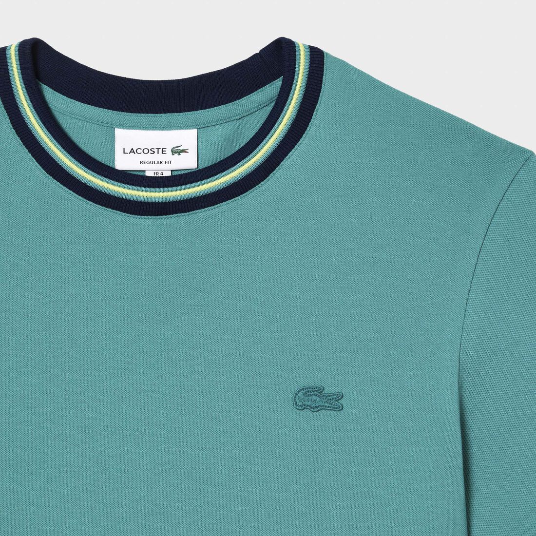 Stripe Collar Stretch Pique T-shirt Stripe Collar Stretch Pique T-shirt - TH1131-00-SI0