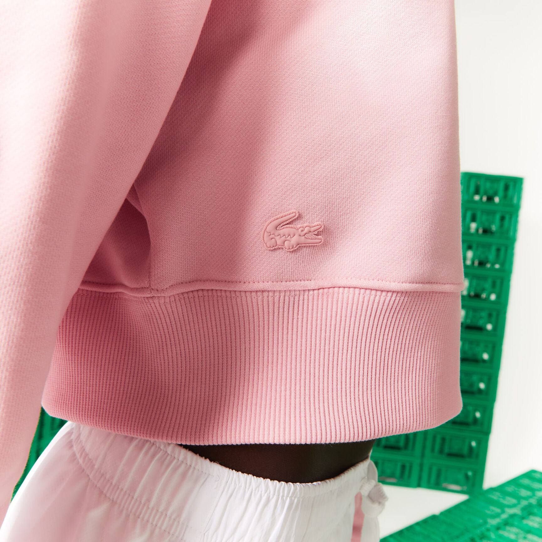 هودي صوف بقصة فضفاضة للنساء مجموعة Lacoste L!VE × Minecraft هودي صوف بقصة فضفاضة للنساء مجموعة Lacoste L!VE × Minecraft