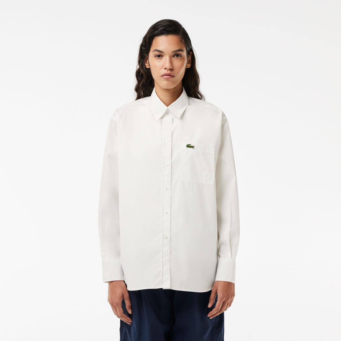 Oversized Fit Cotton Poplin Shirt - CF7706-00-70V