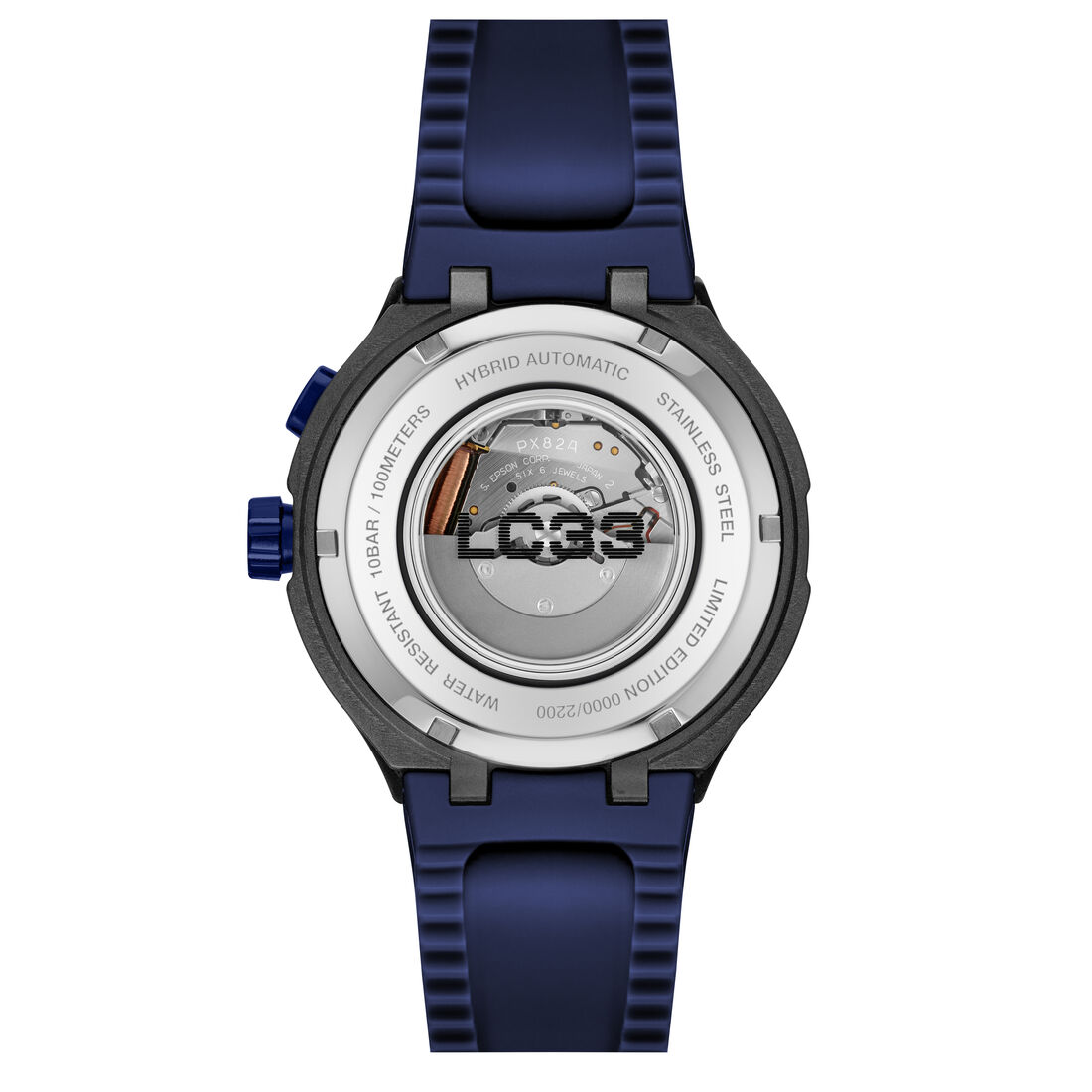 ساعة LC33 بسوار سيليكون أزرق LC33 Blue Silicone Watch - 2011467-BLU