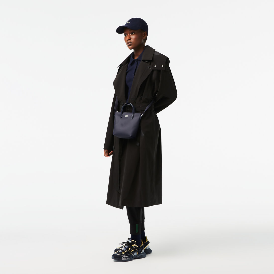 تيشيرت بولو L.12.D بقصة ضيقة من القطن المضلع تيشيرت بولو L.12.D بقصة ضيقة من القطن المضلع