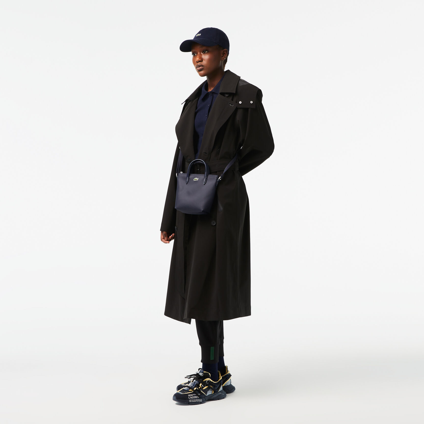 تيشيرت بولو L.12.D بقصة ضيقة من القطن المضلع تيشيرت بولو L.12.D بقصة ضيقة من القطن المضلع