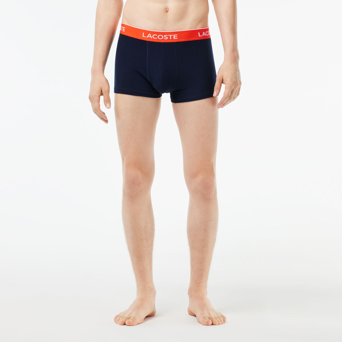 مجموعة من 3 سراويل داخلية كاجوال باللون الكحلي مع حزام خصر متباين Pack Of 3 Navy Casual Trunks With Contrasting Waistband - 5H3401-00-IZI