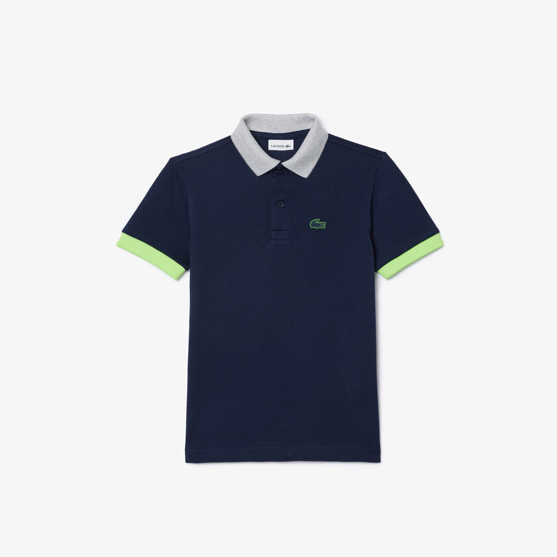 Colourblock Cotton Pique Polo Shirt Colourblock Cotton Pique Polo Shirt - PJ2456-00-I9R