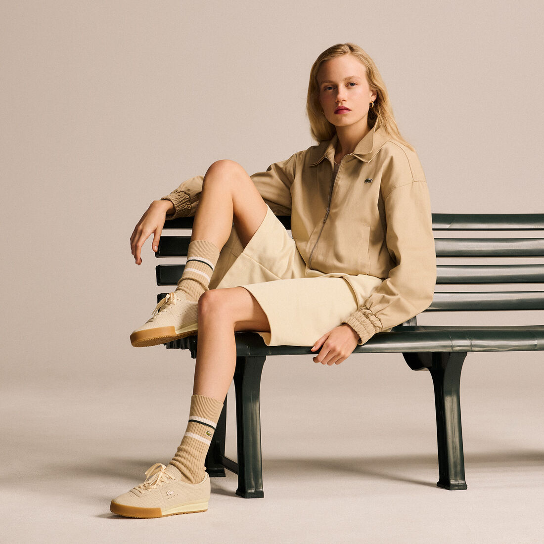 حذاء رياضي ماركة أورا نسائي من الجلد Women�s Aura Leather Sneakers - 51SFA0075-40F