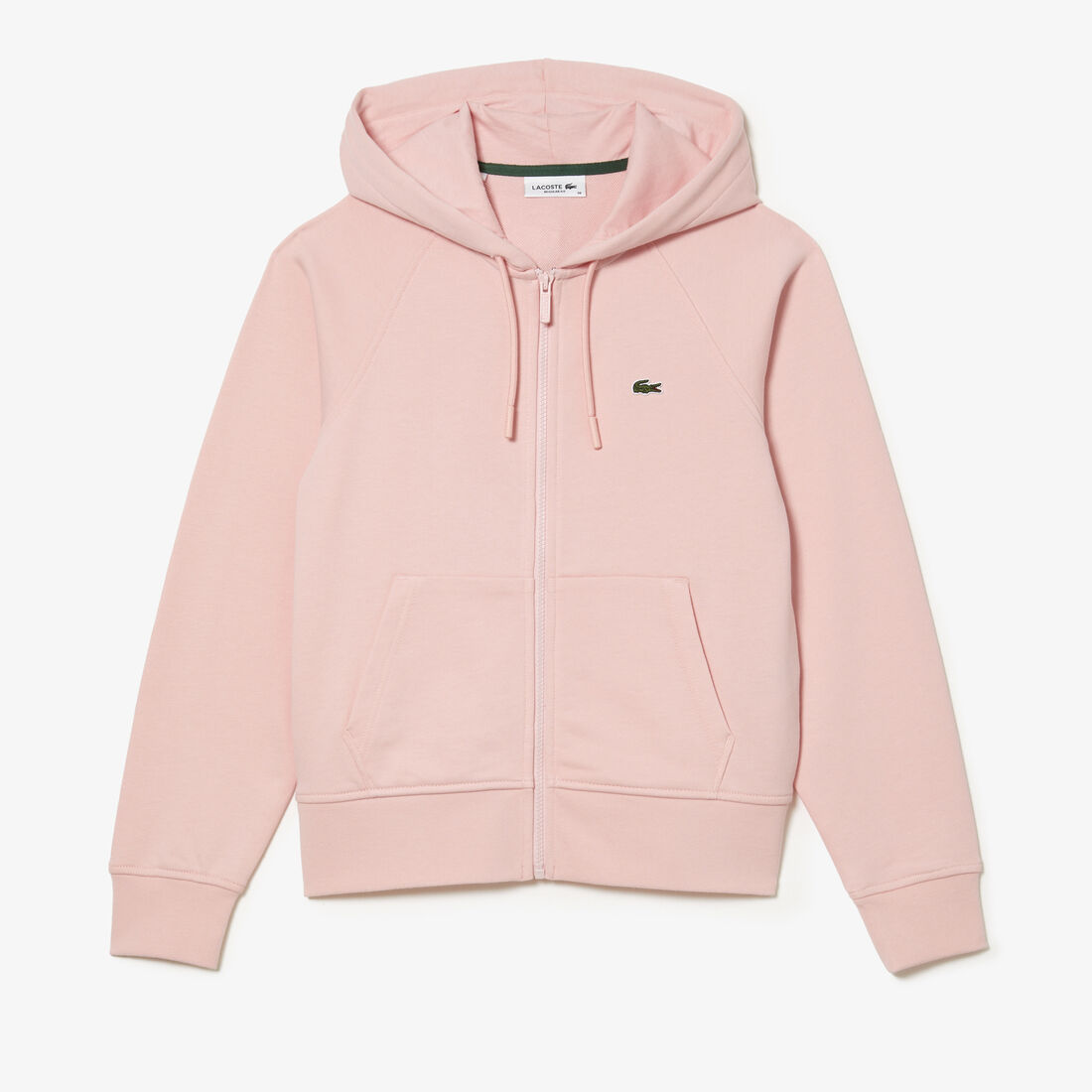 Zipped Hoodie Women's Lacoste Hooded Organic Fleece Zippered Jogger Sweatshirt - SF9213-00-SFI