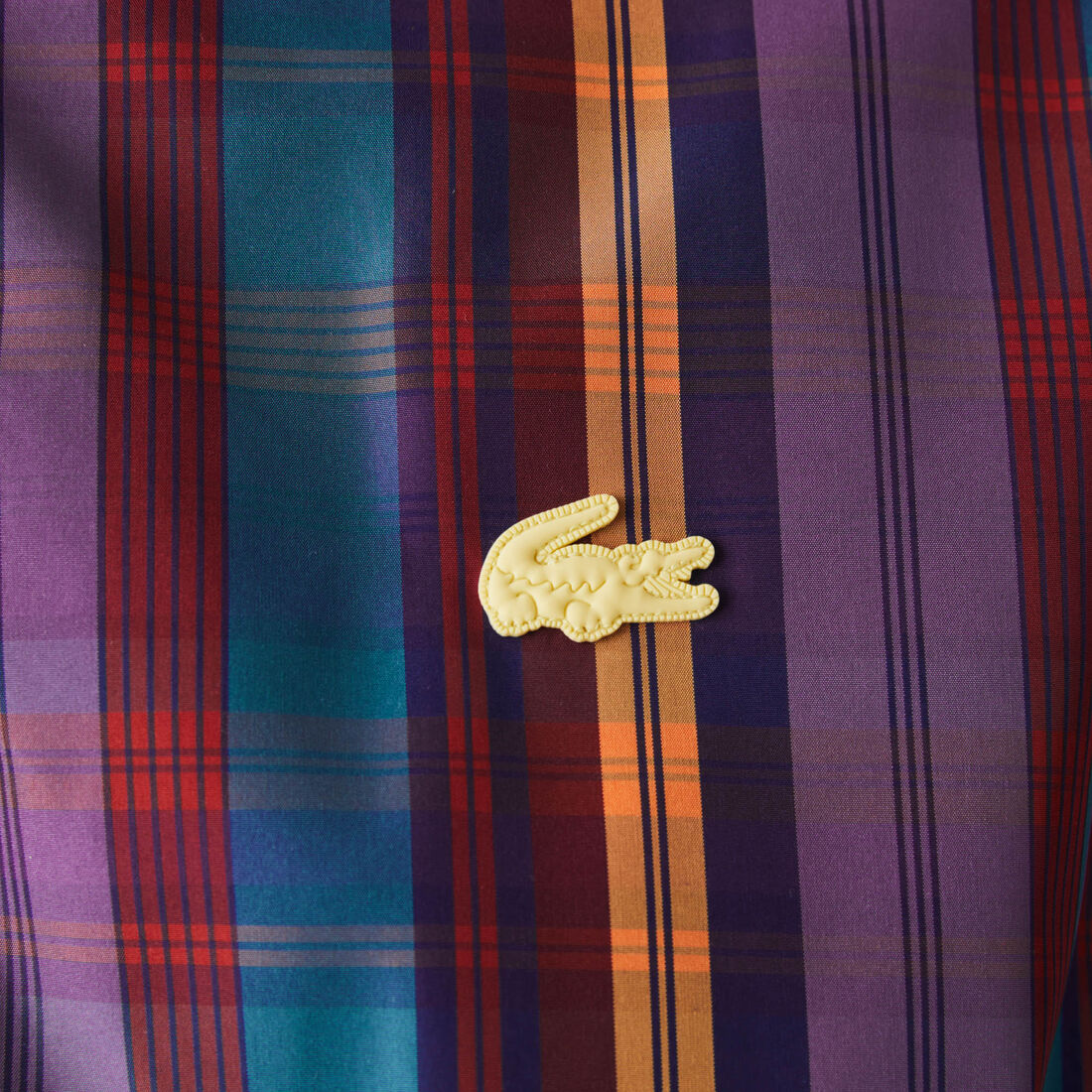 سترة واقية من الرياح كاروهات بسحاب للجنسين مجموعة Lacoste LIVE سترة واقية من الرياح كاروهات بسحاب للجنسين مجموعة Lacoste LIVE