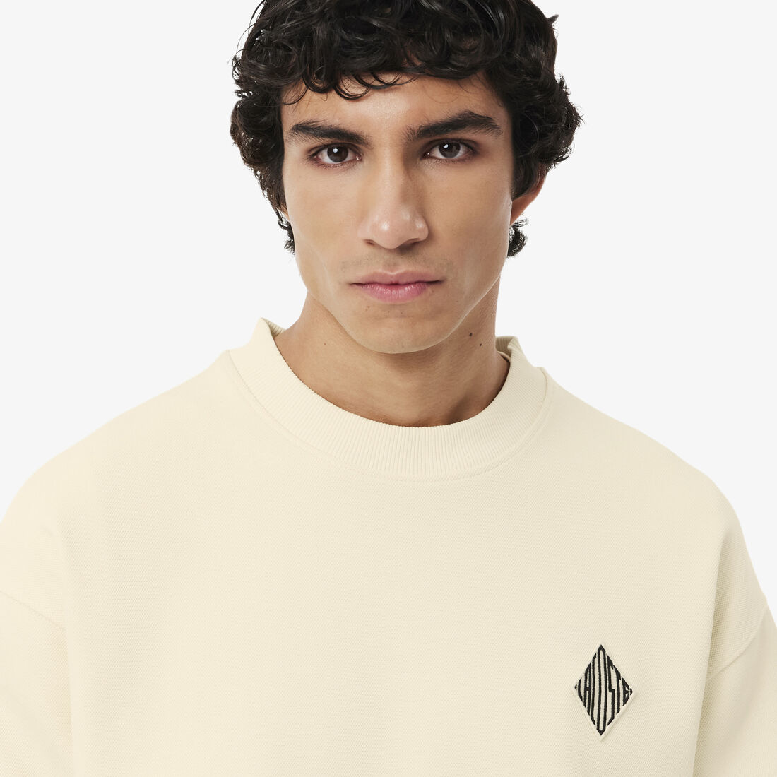 Double Face Pique Badge Sweatshirt Double Face Pique Badge Sweatshirt - SH0035-00-S7G
