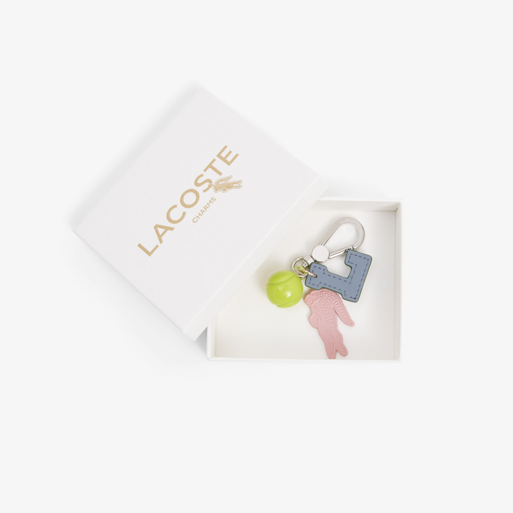 Tennis Ball Crocodile L Charms Key Ring - NF5321RL-R99