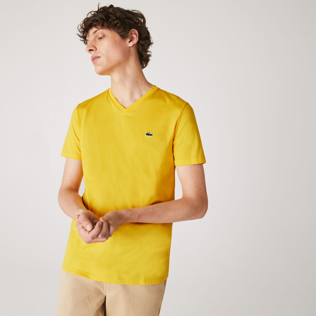 Lightweight Cotton Pima V Neck T-shirt Lightweight Cotton Pima V Neck T-shirt