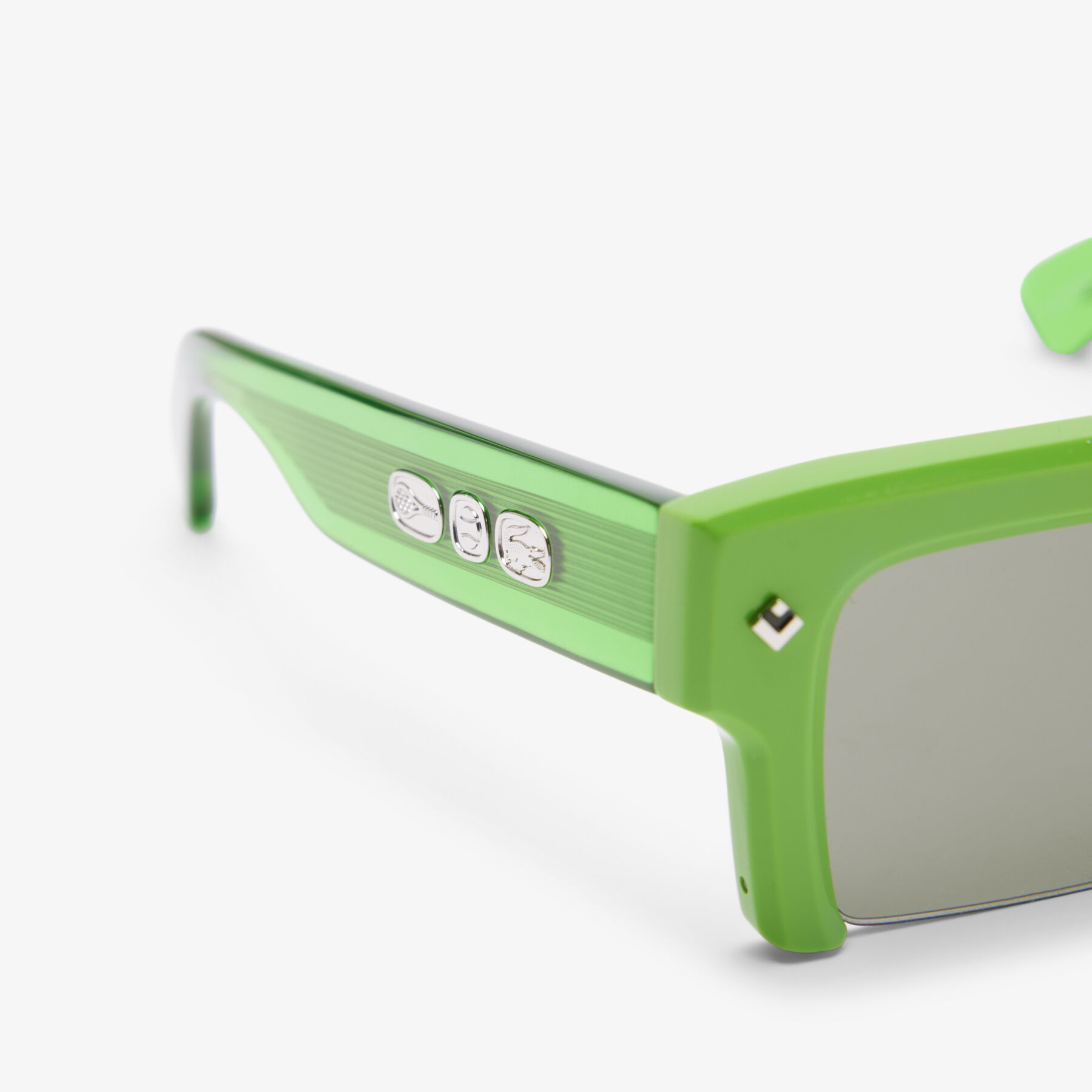 lacoste runway acetate rectangle glasses