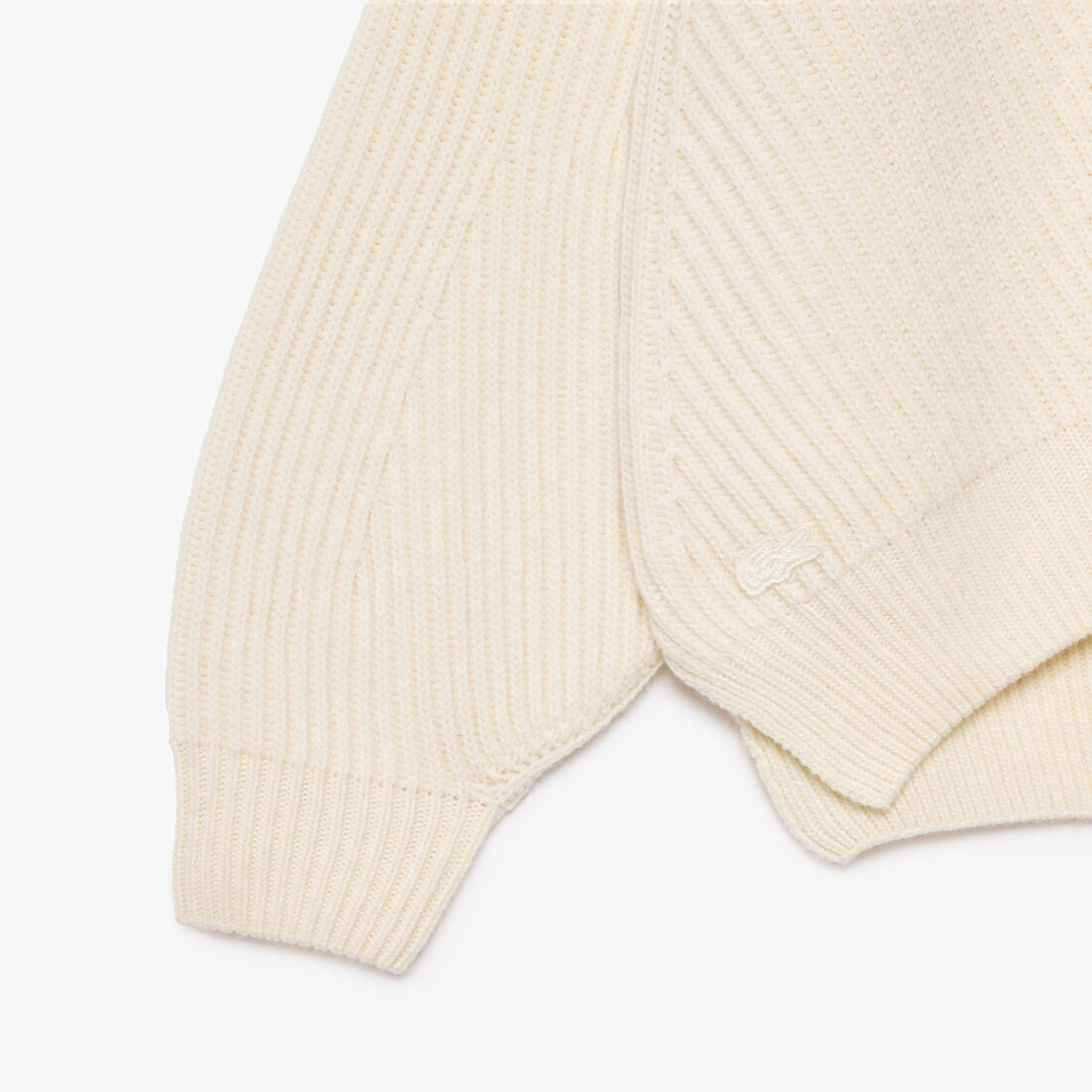 Zip Neck Pearl Rib Wool Sweater Zip Neck Pearl Rib Wool Sweater - AF2528-00-70V