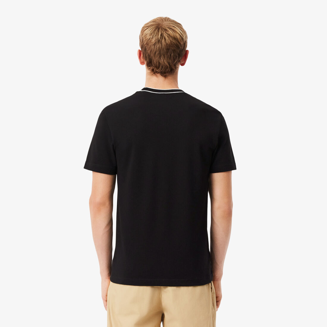 Stretch Pique Stripe Collar T-shirt Stretch Pique Stripe Collar T-shirt - TH8174-00-031