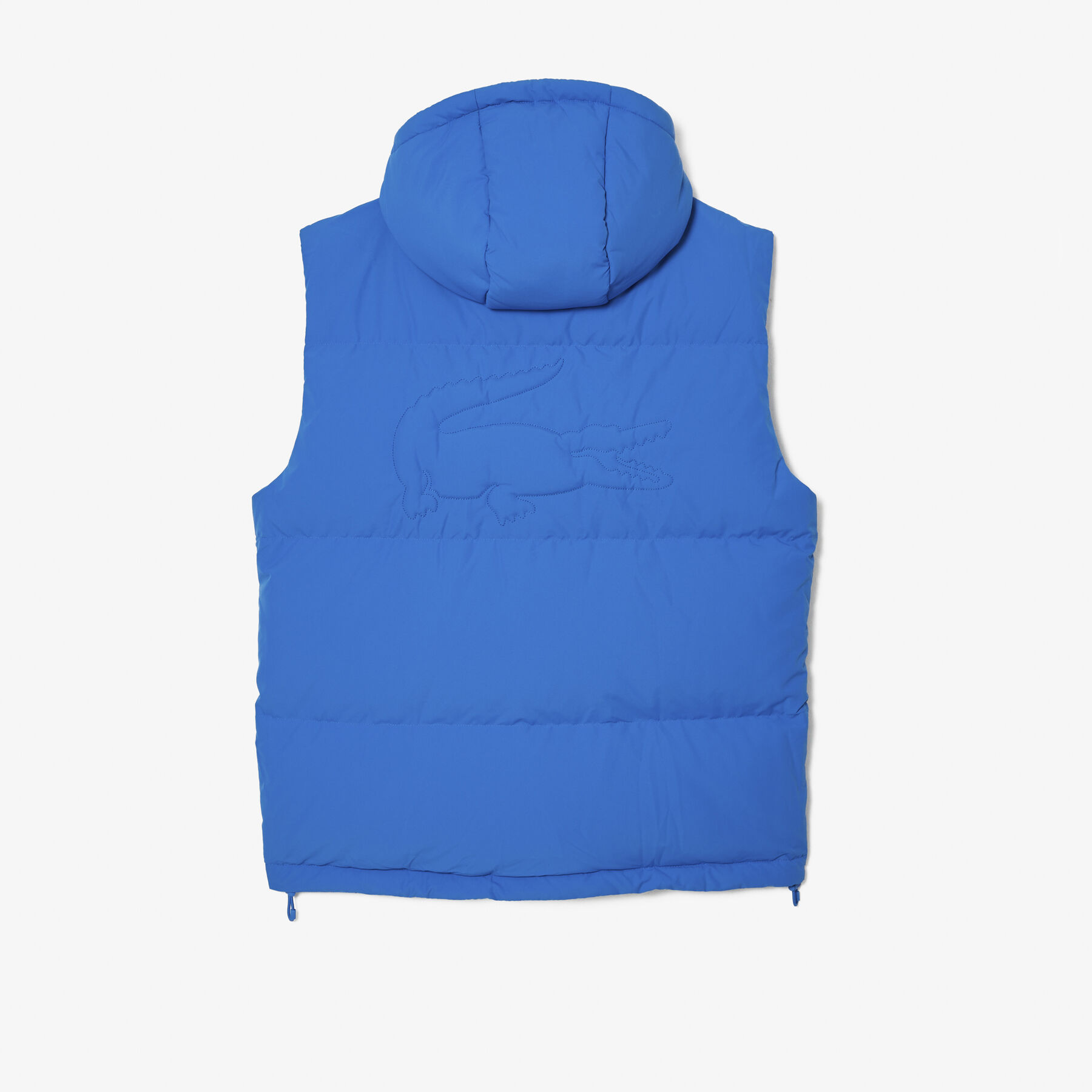 Down Gilet with Quilted Crocodile lacoste down gilet with quilted crocodile