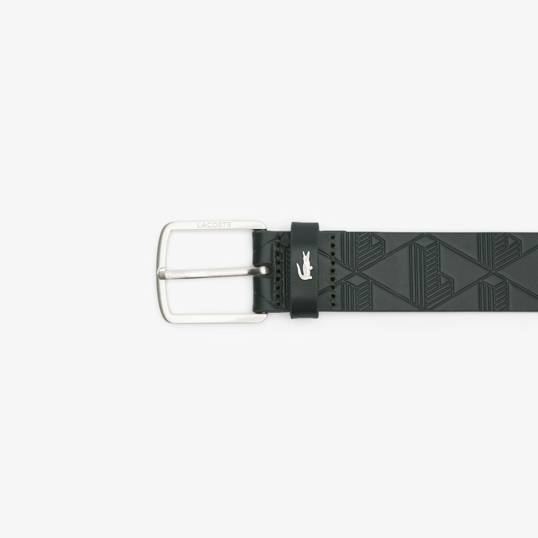 حزام جلدي أحادي اللون Monogram Leather Belt - RC4093-B43