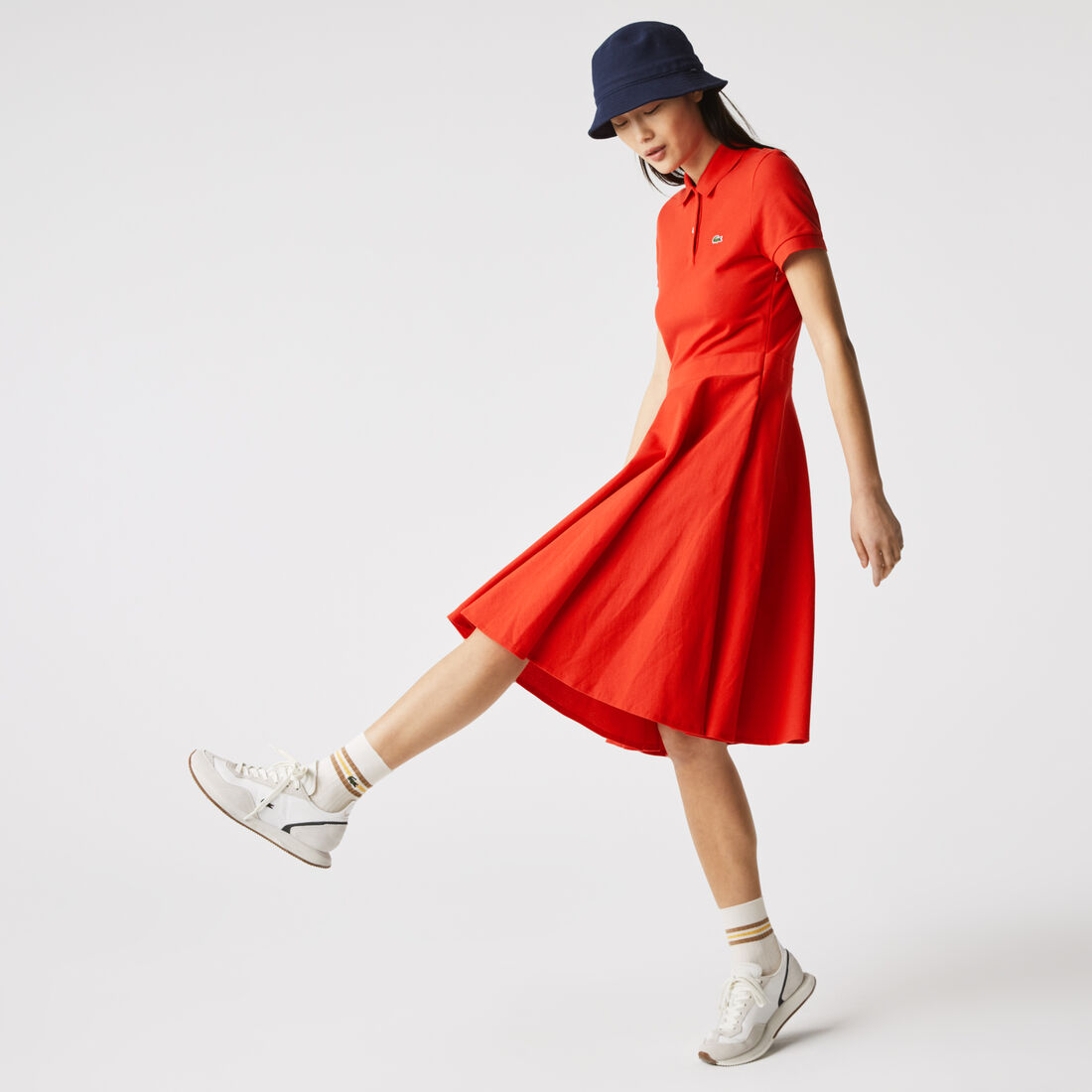 Women’s Fitted Cotton Piqué Polo Dress Women’s Fitted Cotton Piqué Polo Dress