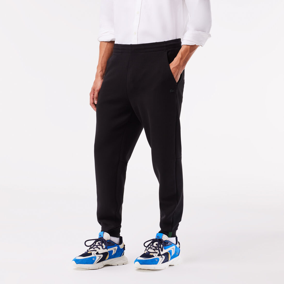 بنطال رياضي مزيج قطن بارز بقصة ضيقة للرجال Slim Fit Sweatpants - XH1776-00-031