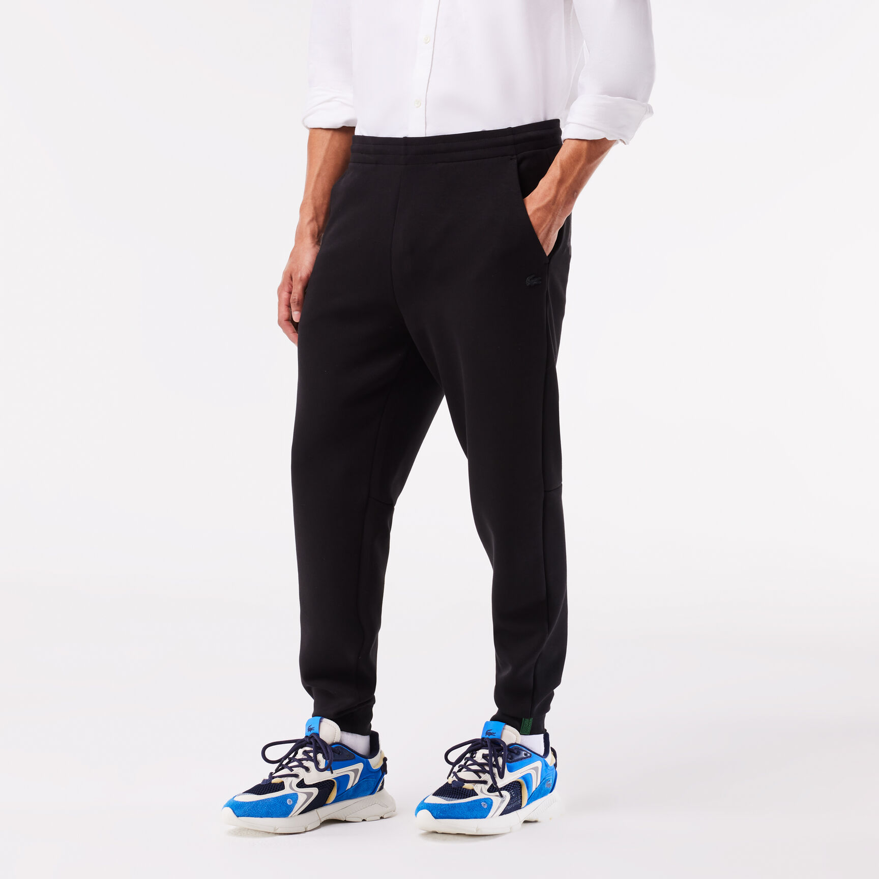 بنطال رياضي مزيج قطن بارز بقصة ضيقة للرجال Slim Fit Sweatpants - XH1776-00-031