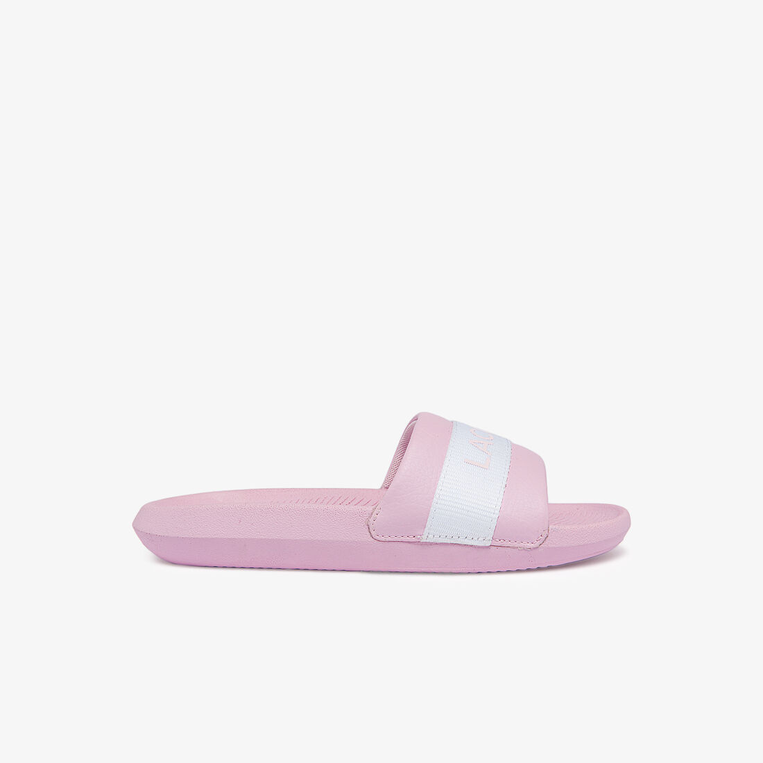 Women's Croco Textile Logo Slides