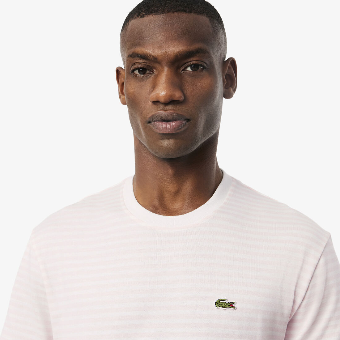 تي شيرت مخطط من القطن الثقيل Striped Heavy Cotton T-shirt - TH9749-00-DHI