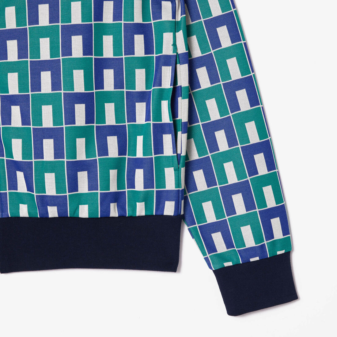 Robert George Jacquard Motif Zipped Sweatshirt Robert George Jacquard Motif Zipped Sweatshirt - SH8646-00-IS8