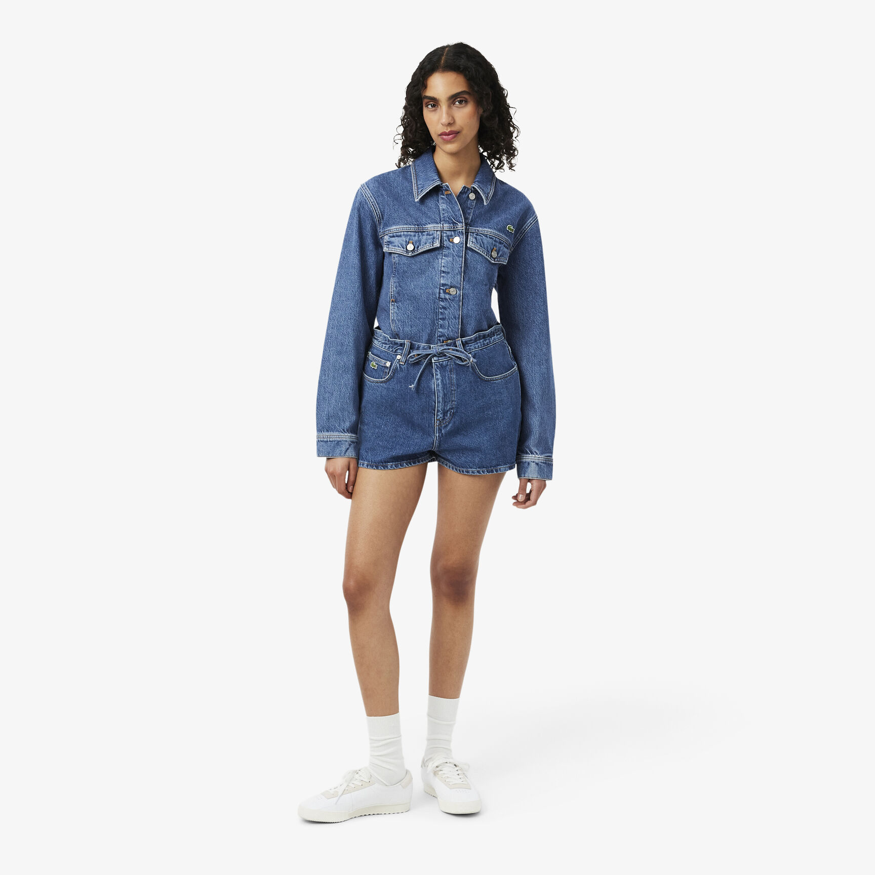 Cotton Denim Shorts Cotton Denim Shorts - FF0199-00-36L