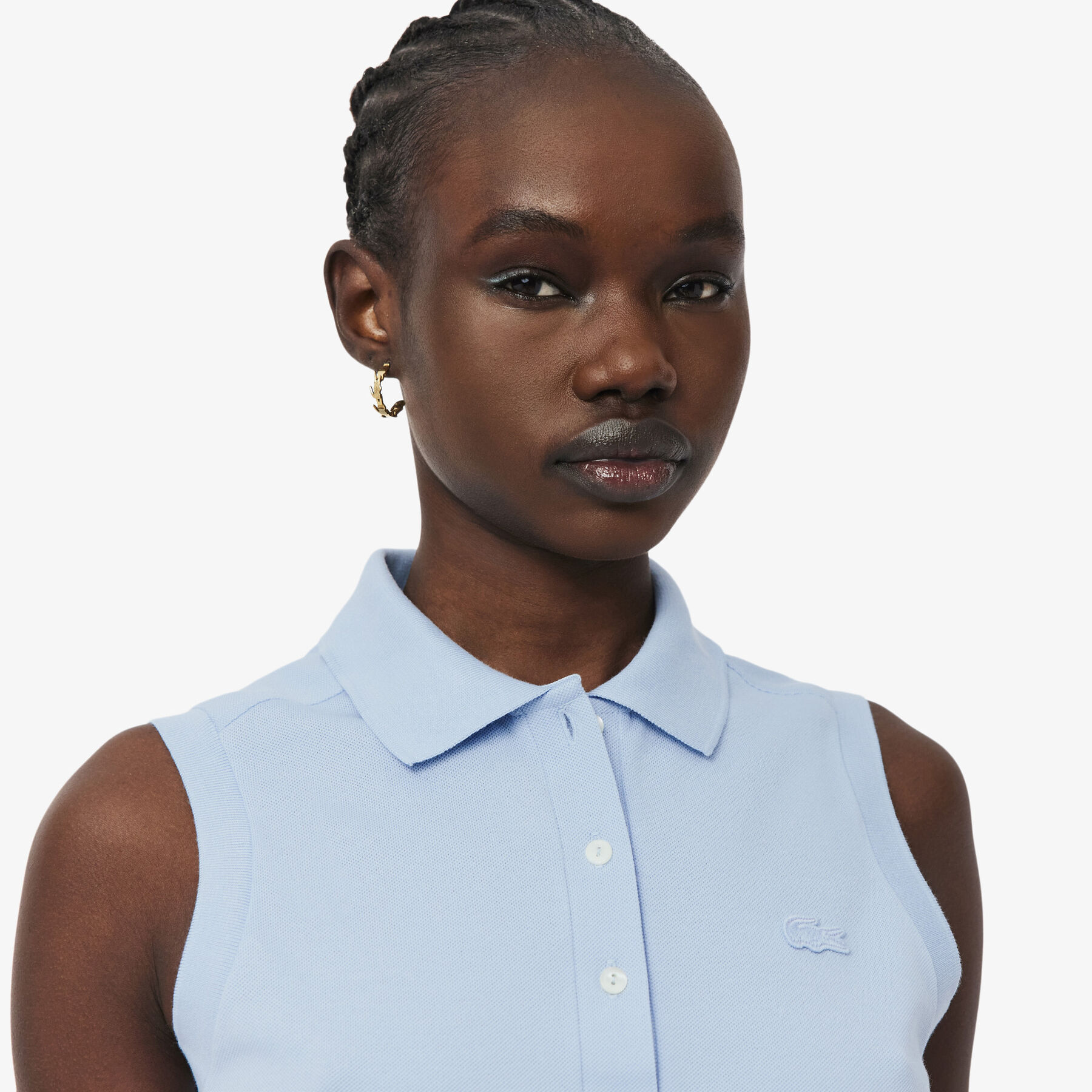 Slim Fit L.12.D Sleeveless Stretch Polo Shirt lacoste slim fit l 12 d sleeveless stretch polo shirt