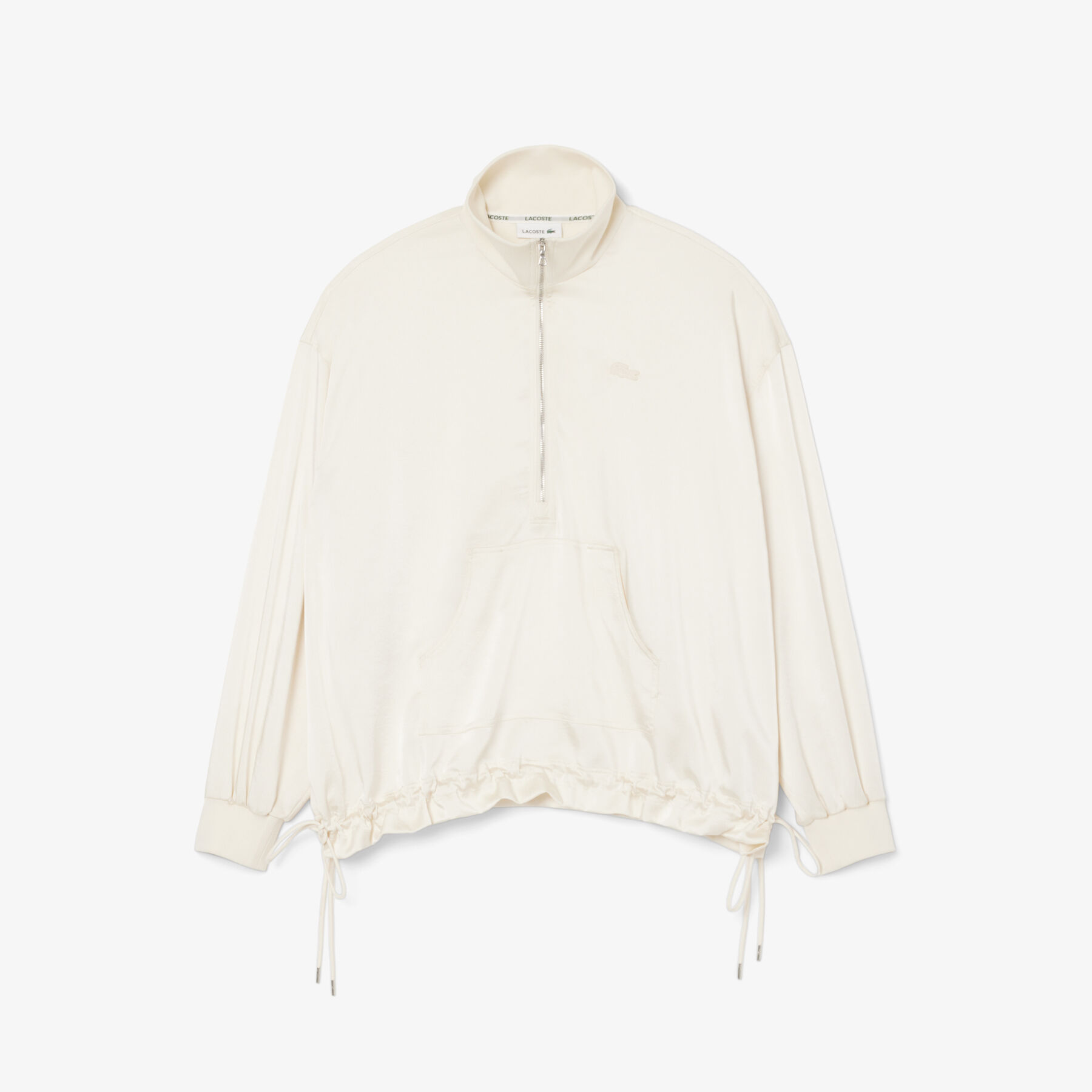 High Zipped Neck Oversized Popover Jacket lacoste high zipped neck oversized popover jacket